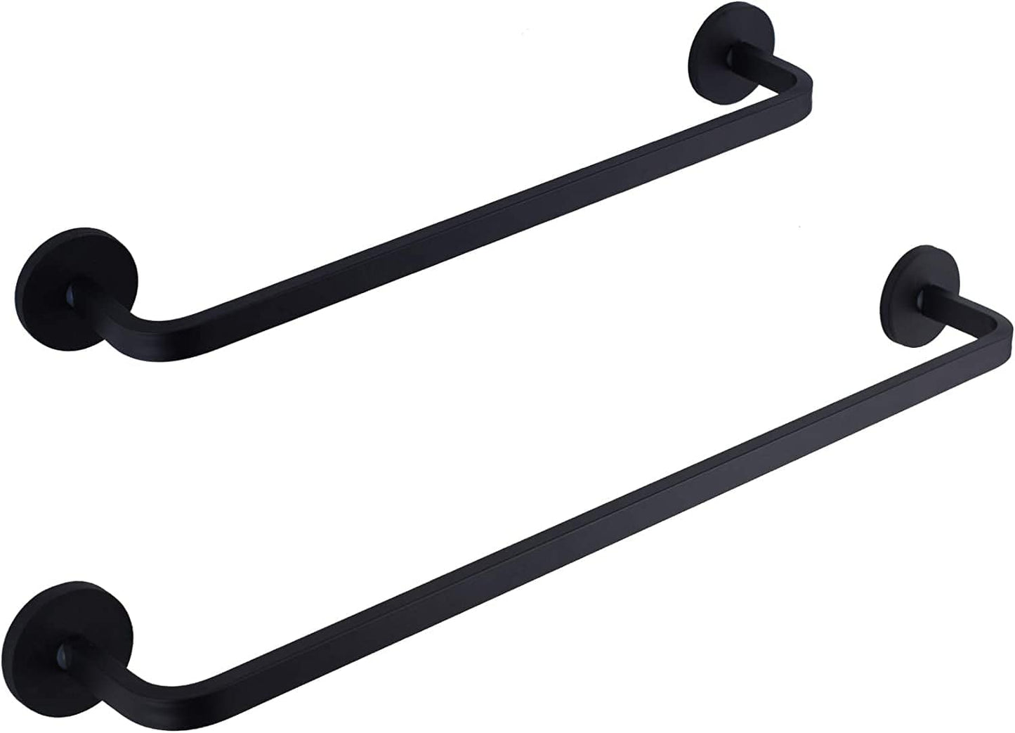 2 Pack Magnetic Towel Bar for Refrigerator, Magnetic Towel Holder Towel Hook Hanger for Fridge, Kitchen Stove, Oven, Dishwasher, Sink Laundry Washing Machine Black