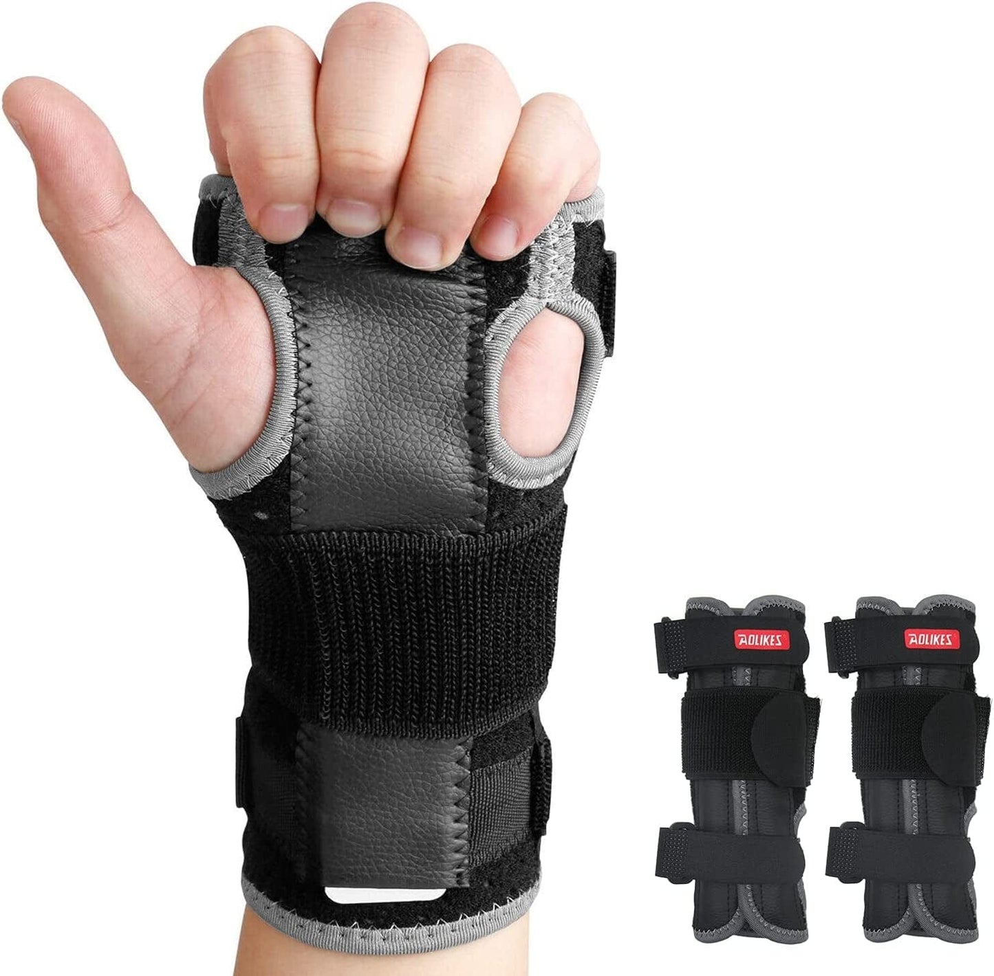 2 Sets Wrist Support Hand Brace Carpal Tunnel Splint-Arthritis Protector Glove Relieve