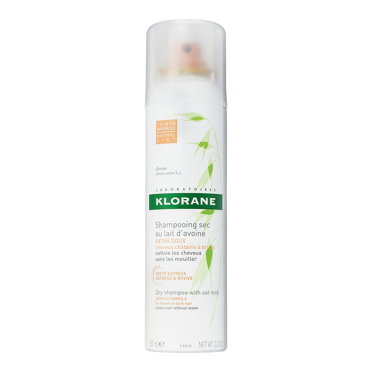 Klorane Natural Tint- Dry Shampoo with Oat Milk (3.2 oz) #10072643
