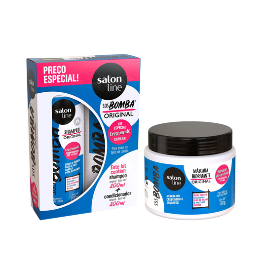 SOS Bomba Shampoo Kit 200ml + Conditioner 200ml + Mask 500g
