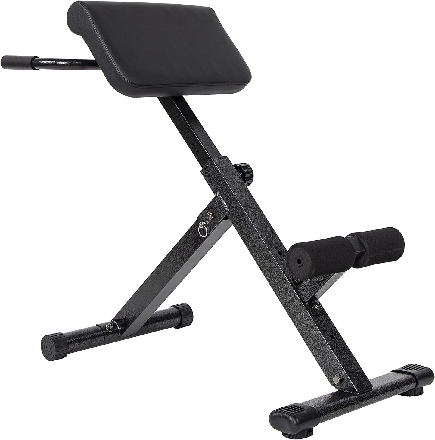 Balancefrom Adjustable Roman Chair AB Back Hyperextension Bench with Handle, 300-Pound Capacity
