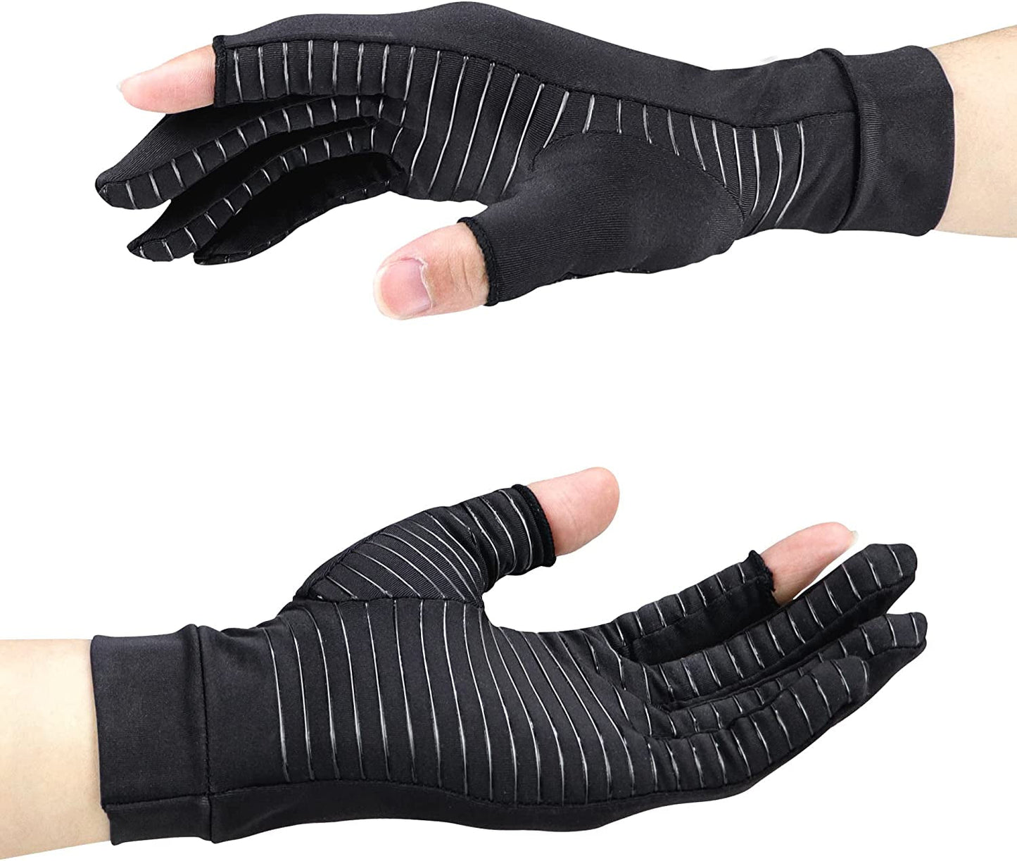 Arthritis Gloves Full Finger Copper Compression Gloves for Carpal Tunnel , Hand Pain,Fit for Men Women