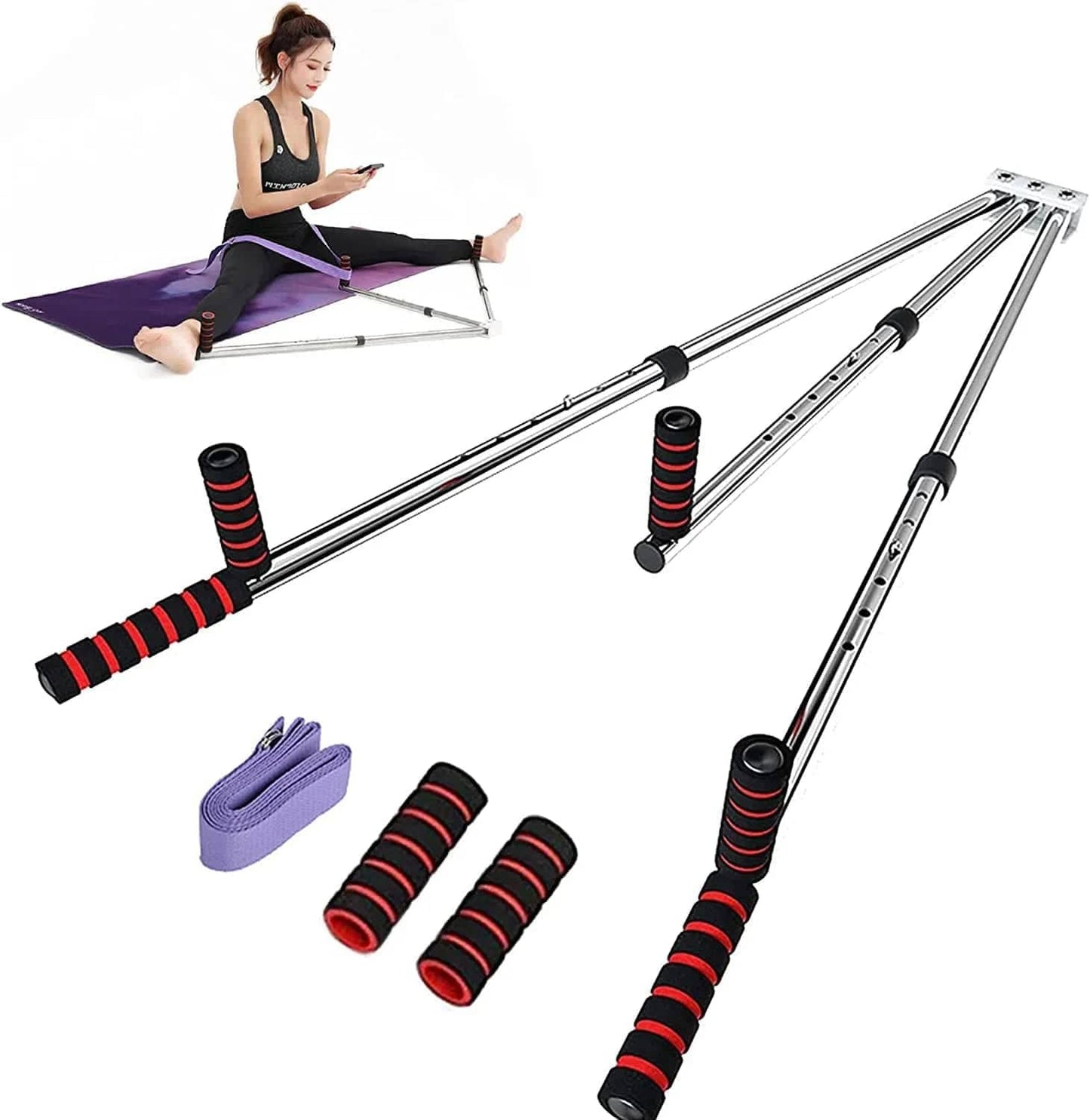 3 Bar Leg Stretcher , Leg Split Stretching Machine, Gymnastic Portable Flexibility Stretching Equipment,Home Gym Exercise for Dance, Gymnastics, Cheerleading, Martial Arts