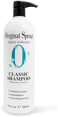 Original Sprout Classic Shampoo for All Hair Types, Sulfate Free and Vegan Shampoo, 32 oz. Bottle