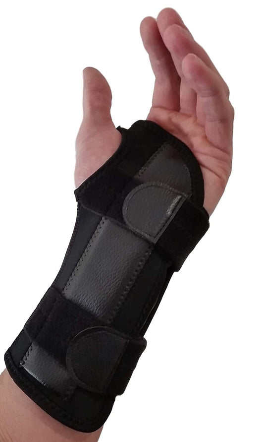 Carpal Tunnel Wrist Brace Night Support - Wrist Splint Arm Stabilizer & Hand Brace for Carpal Tunnel Syndrome Pain Relief with Compression Sleeve for Forearm or Wrist Tendonitis Pain (Left)