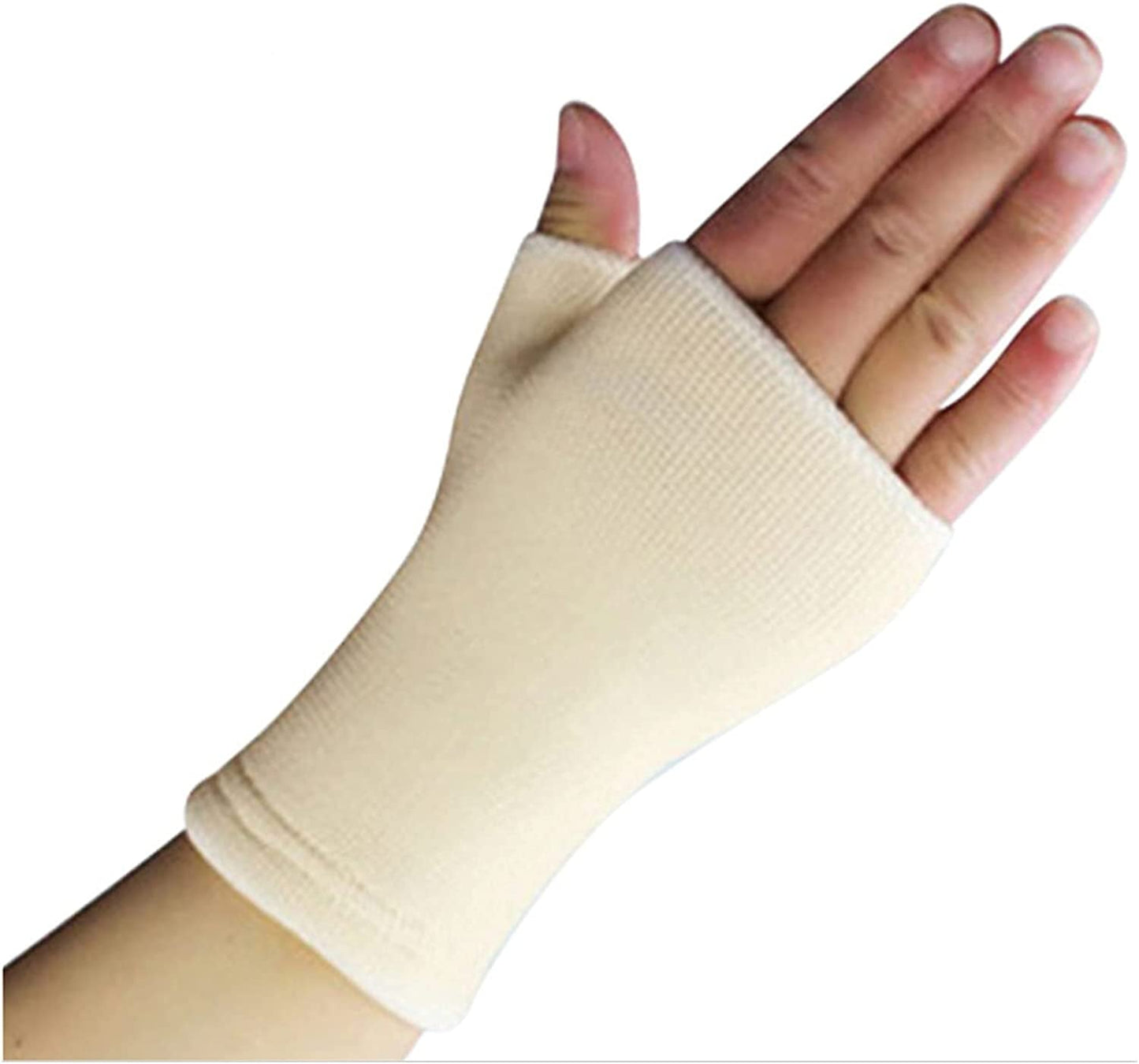 LANREN 2Pcs Ultrathin Ventilate Wrist Guard Arthritis Brace Sleeve Support Glove Elastic Palm Hand Wrist Supports (Color : White)