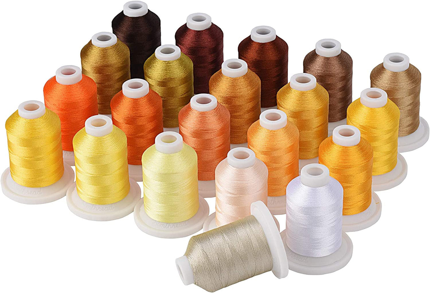Simthread Embroidery Machine Thread 63 Brother Colors 800 Yards Snap Spools