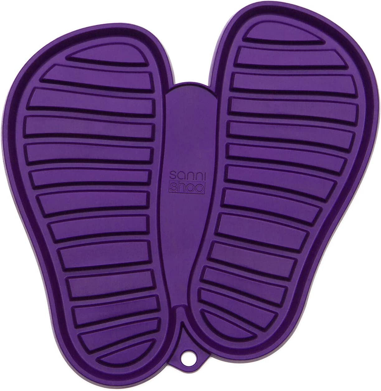 Sanni Shoo | Shoo.Pad | Flexible, Machine Washable Shoe Draining Floor Mat | Shoe Tray, Drying and Dirt Catching Mat for Shoes (Size M (Up to US Shoe Size 8.5), Red)