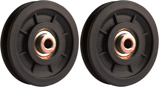 LFJ 90Mm/3.5" Nylon Bearing Pulley Wheel Replace for Gym Equipment Part Cable Merchine