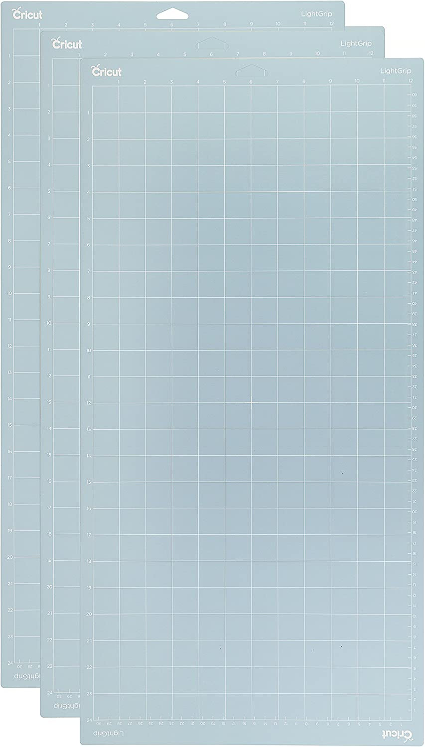 Cricut Standardgrip Machine Mats 12In X 12In, Reusable Cutting Mats for Crafts with Protective Film, Use with Cardstock, Iron On, Vinyl and More, Compatible with Cricut Explore & Maker (3 Count)