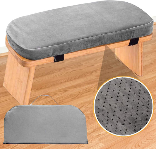 Meditation Bench 18"X7"X6" , Foldable, Meditation Stool Seat Made of Bamboo, Prayer Bench, Perfect for Deeper Meditation,Meditation Accessories Unique Gifts for Women, Men