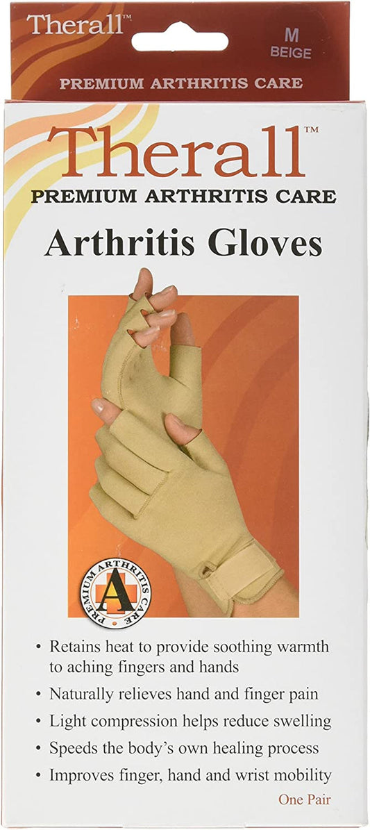Therall Arthritis Gloves, Beige, Medium