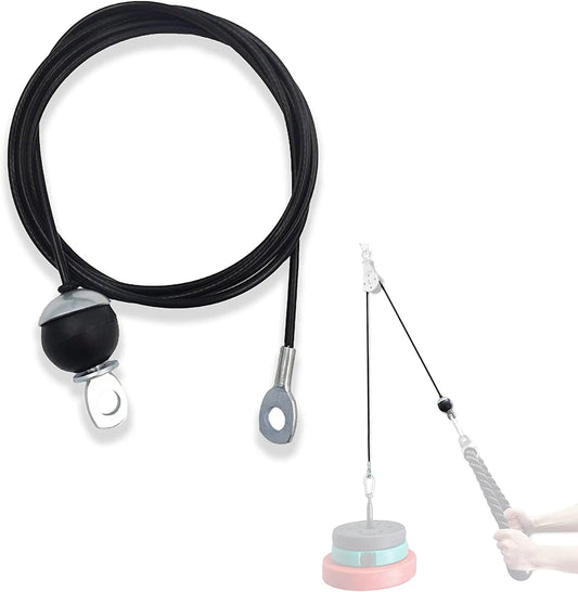 J Bryant Fitness Gym Replacement Cable Fitness Pulley Thick 5Mm Heavy Duty Steel Wire Rope for Home Gym Cable Pulley Machine Accessories