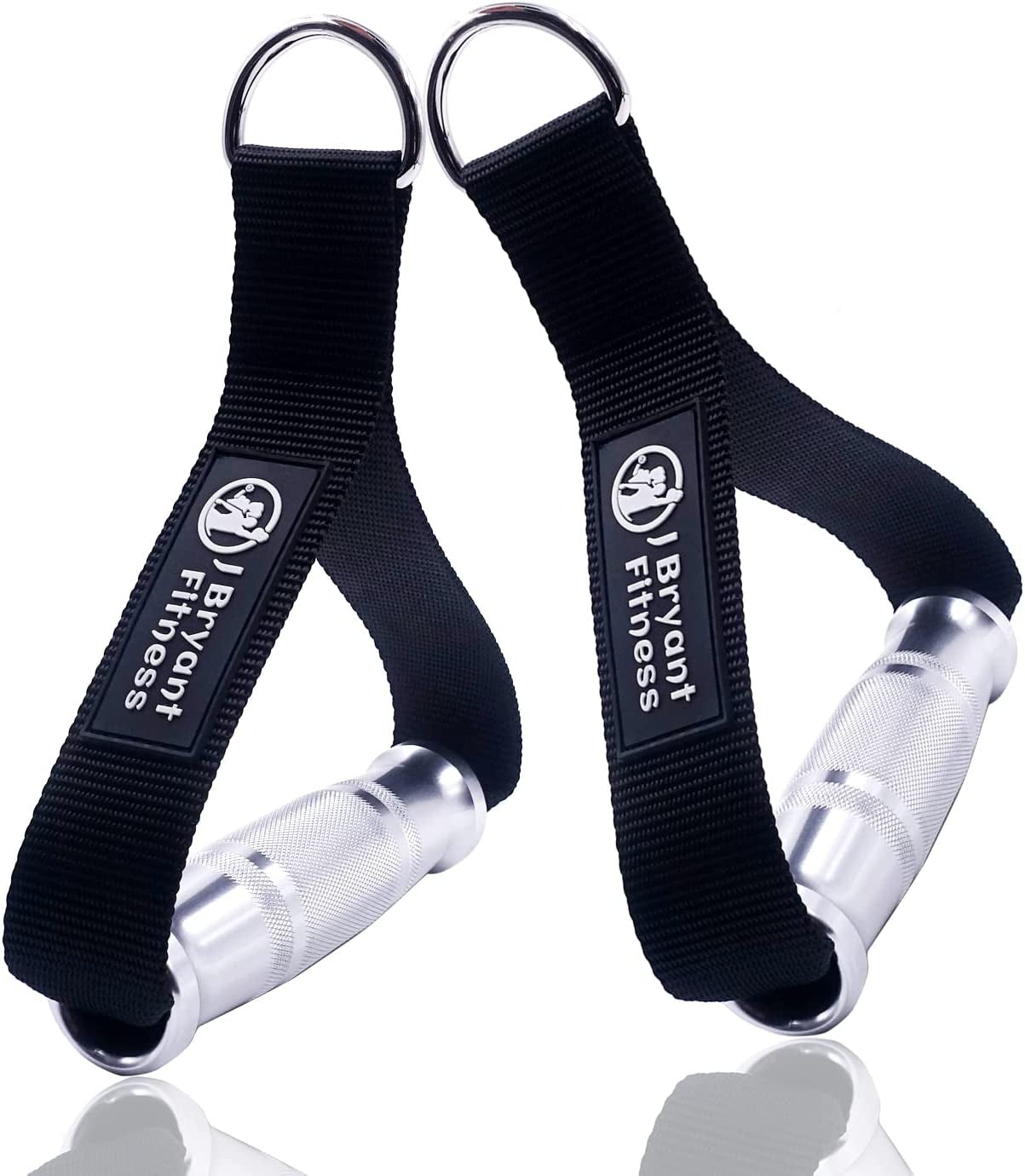 J Bryant Fitness Metal Gym Handles for Cable Machine Attachment Heavy Duty Aluminum Alloy Handle Grips Durable Workout Handles for Resistance Bands Pulley LAT Pull down System