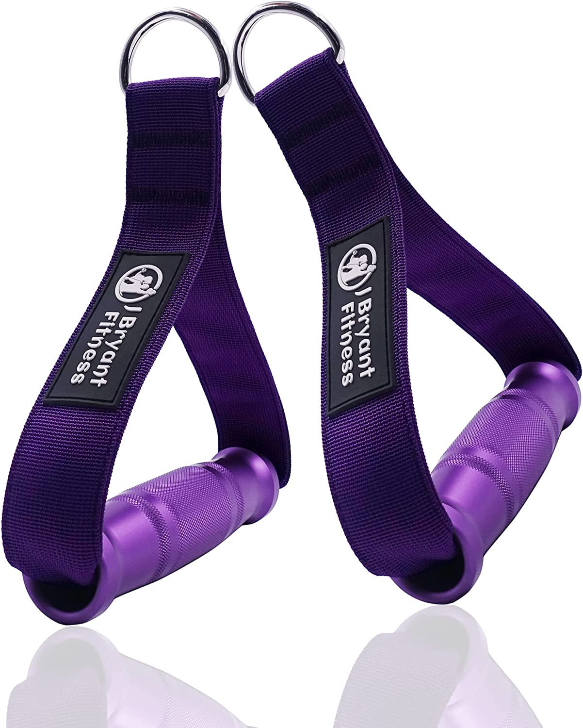 J Bryant Fitness Metal Gym Handles for Cable Machine Attachment Heavy Duty Aluminum Alloy Handle Grips Durable Workout Handles for Resistance Bands Pulley LAT Pull down System