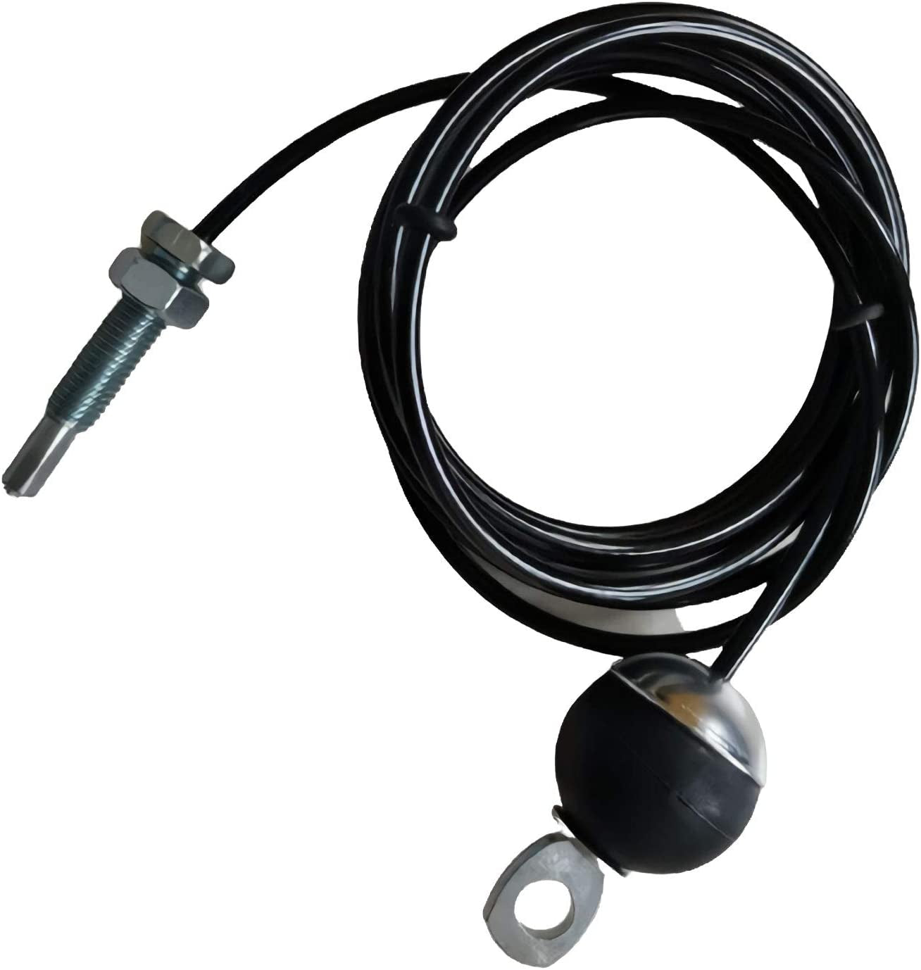 KORIKAHM Fitness Pulley Cable 118/157 / 197/236 Inch, LAT Pulldown Cable Replacement Gym Thick 6Mm for Pulley System Cable Machine Accessories, PU Coating Steel Wire Rope with Stopper Ball