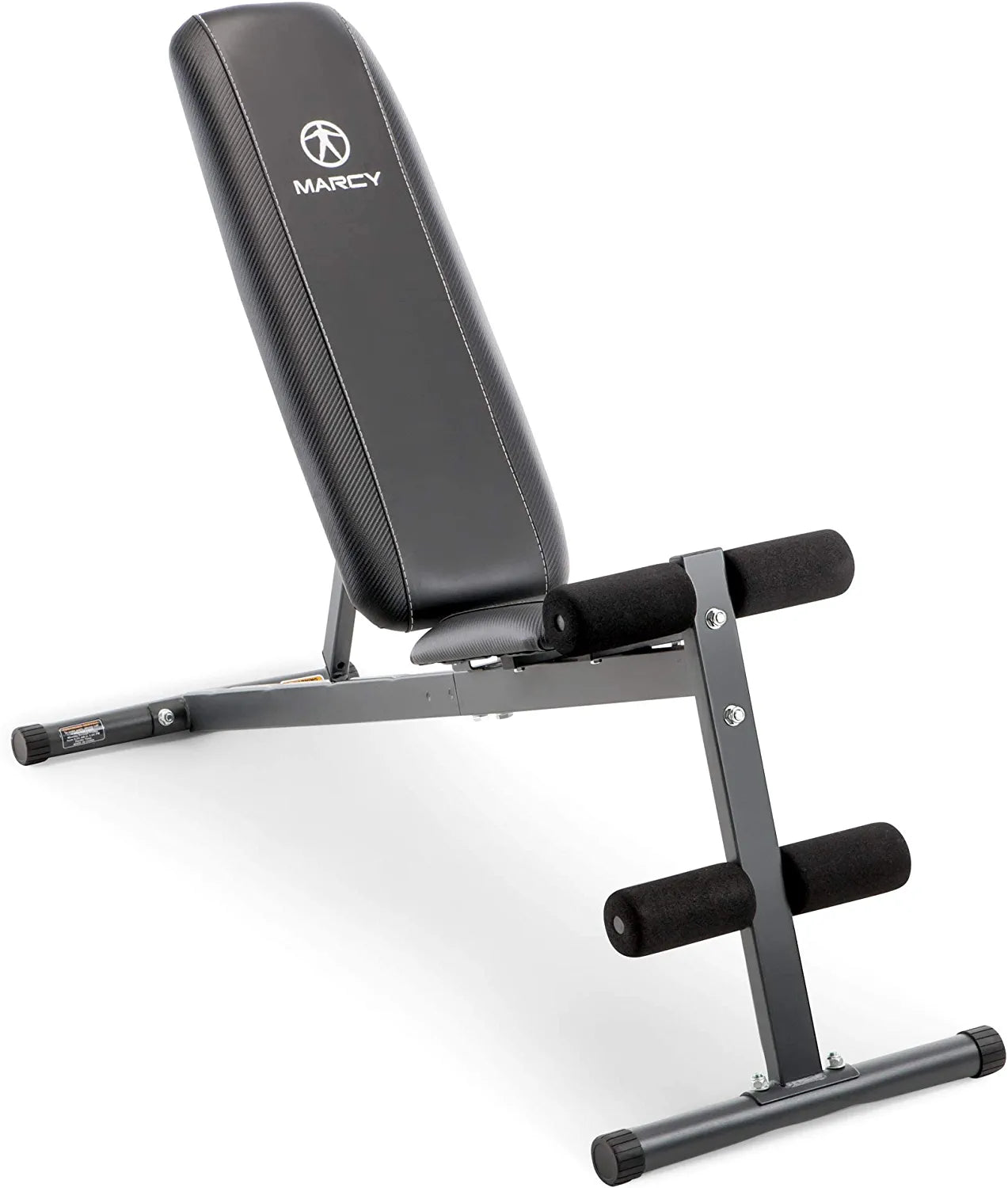 Marcy Exercise Utility Bench for Upright, Incline, Decline, and Flat Exercise SB-261W , Black, 42.00 X 19.00 X 51.00 Inches