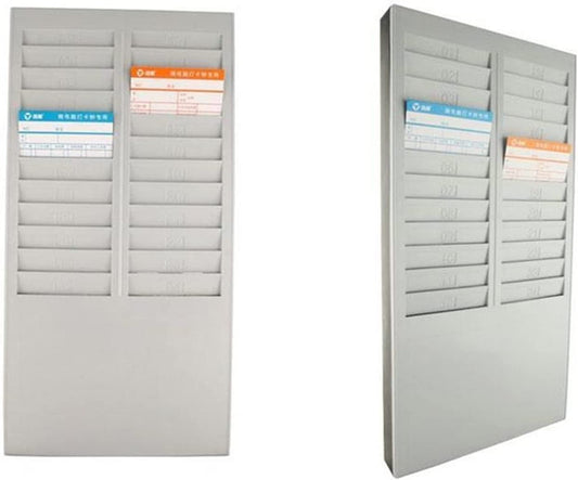 EZGA Time Clock Time Card Rack Holder with 24 Slots Wall Mounted Cards Holder for Time Card Machine Maquininha De Cartão Attendance Recorder for Small and Medium Businesses