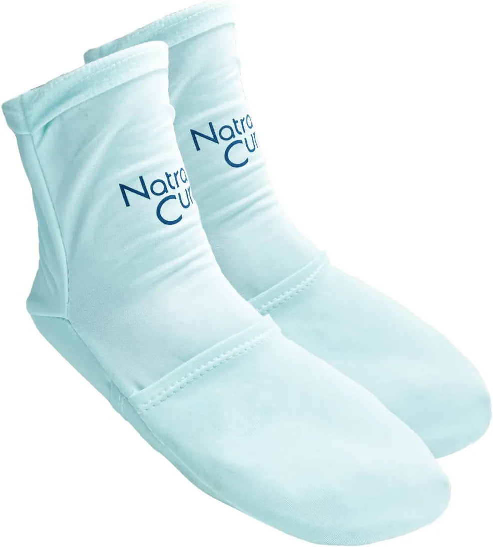 Natracure Cold Therapy Socks - Reusable Gel Ice Frozen Slippers for Feet, Heels, Swelling, Edema, Arch, Chemotherapy, Arthritis, Neuropathy, Plantar Fasciitis, Post Partum Foot - Size: Small/Medium