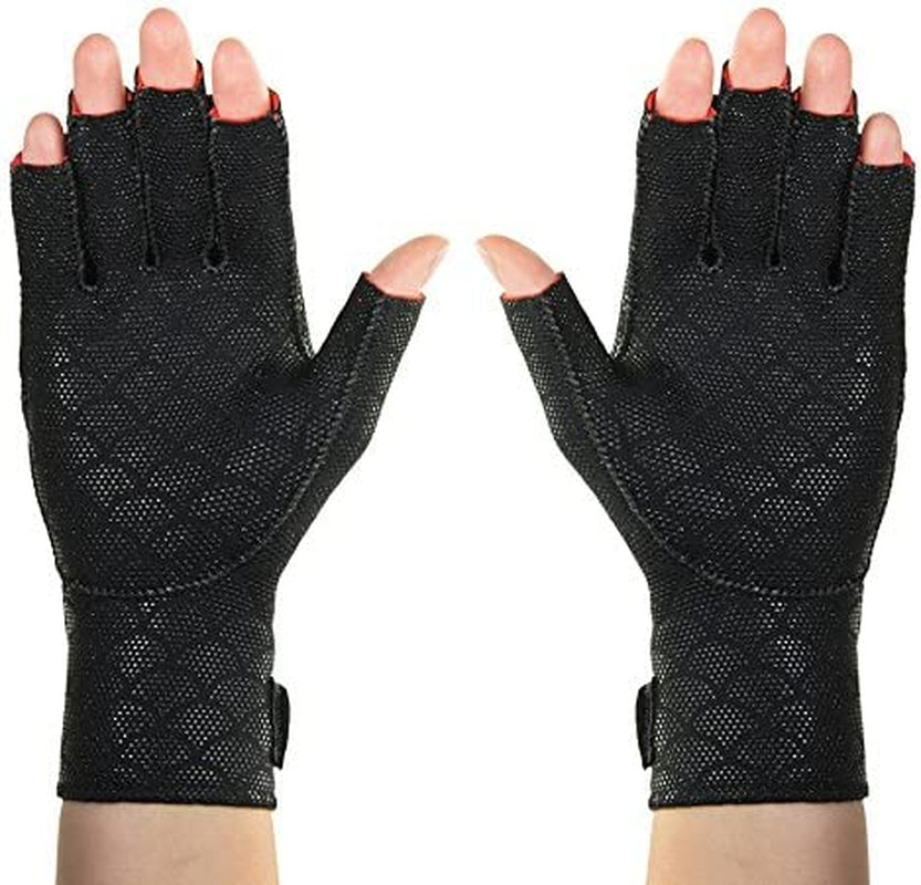 Thermoskin Premium Arthritic Gloves Pair, Black, Medium