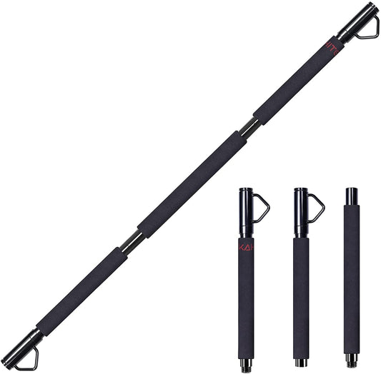 Resistance Band Bar for Body Workout, Squat, Weightlifting, Strength Training( 43'' Lentgh, Max Load 500Lbs) with Easy Grip Foam, Portable Training Accessories for Home Gym Fitness