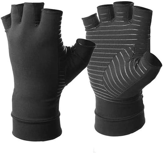 Arthritis Compression Gloves Copper Content Wrist Brace Support Finger Relieve Hand Pain Women Men Anti-Slip Therapy Gloves