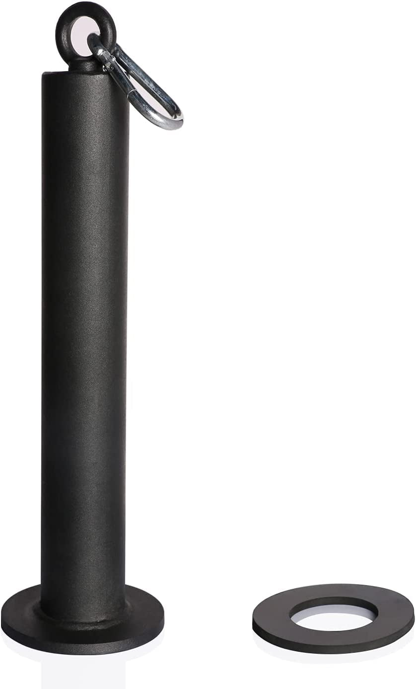 SYL Fitness Cable Pulley System Gym Equipment, Squat Rack Accessories for LAT Pulldown - DIY Home Gym Cable Machine - Weight Plates Loading Pin - Hand Grip Pinch Block