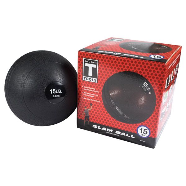 Body-Solid Tools Slam Balls With Box 15lbs