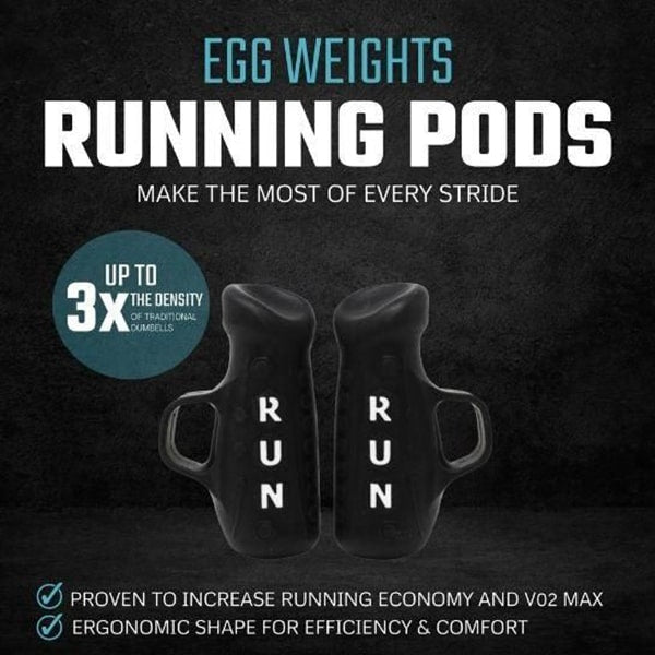 Egg Weights 2.0 Lb Set Adult Running Pods Black