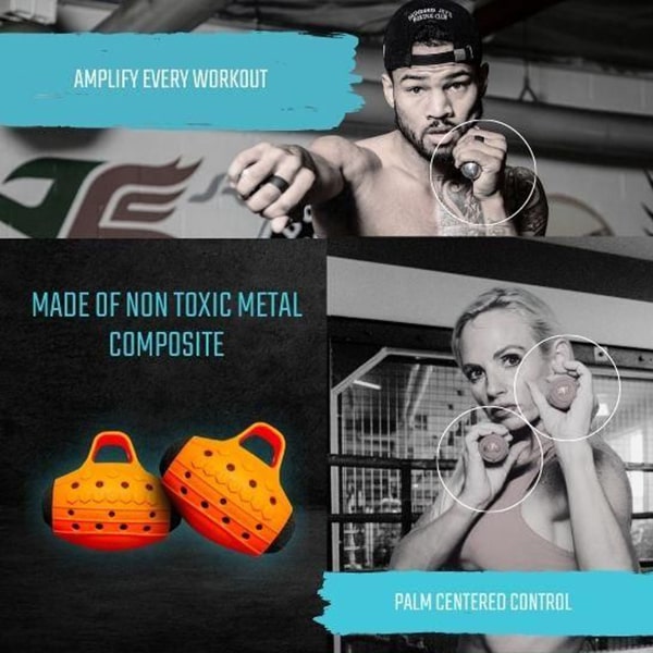 Egg Weights 2Lbs Cardio With Bag Orange