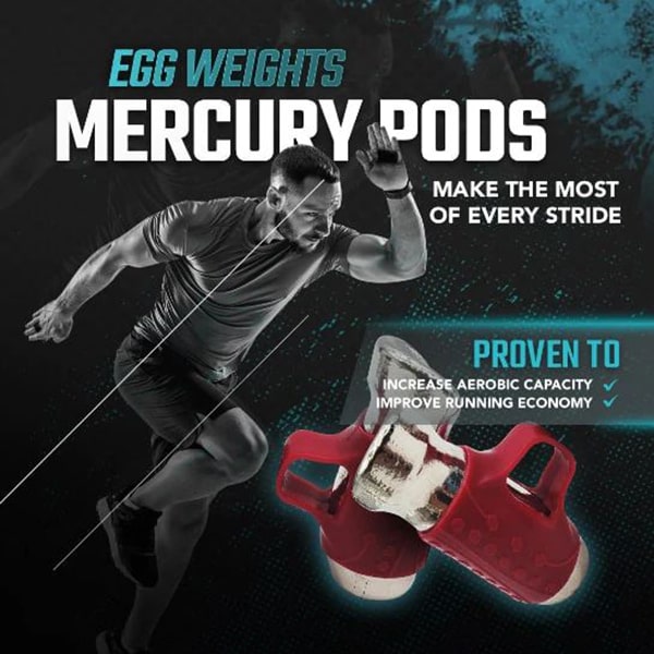 Egg Weights 3.5 Lb Set The Mercury Running Pods Maroon