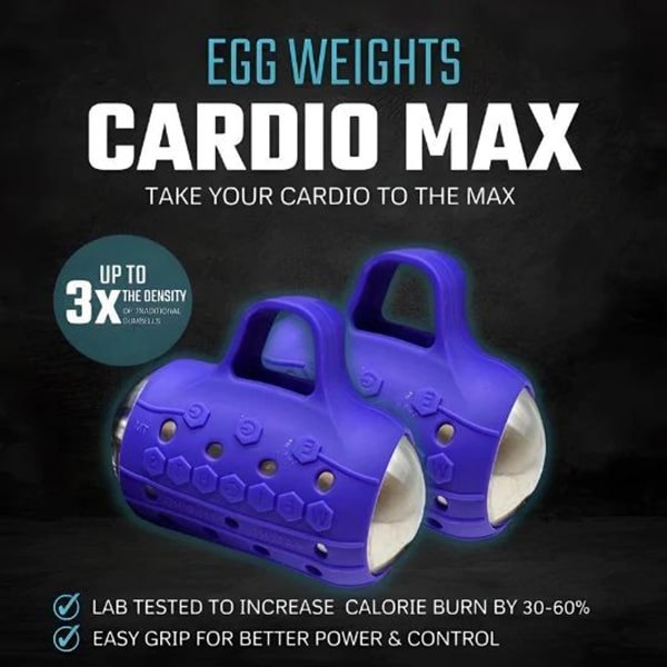 Egg Weights 3Lbs Cardio Max With Bag Purple