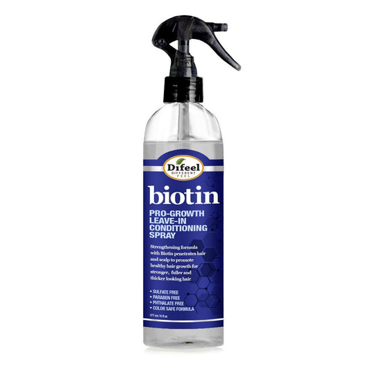 Difeel Biotin Pro-Growth Leave in Conditioning Spray 6 oz. (PACK OF 2)
