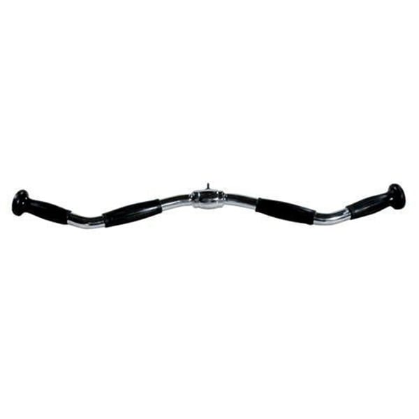 York Barbell 28" Rubber Grip Revolving Curl Bar