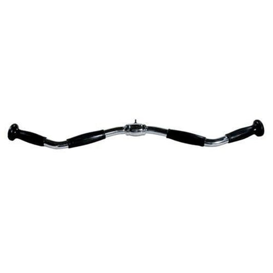 York Barbell 28" Rubber Grip Revolving Curl Bar