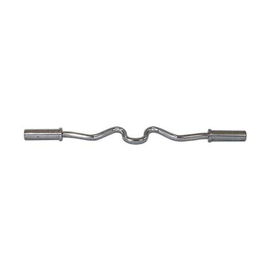 York Barbell 4' International Chrome Super Curl Bar