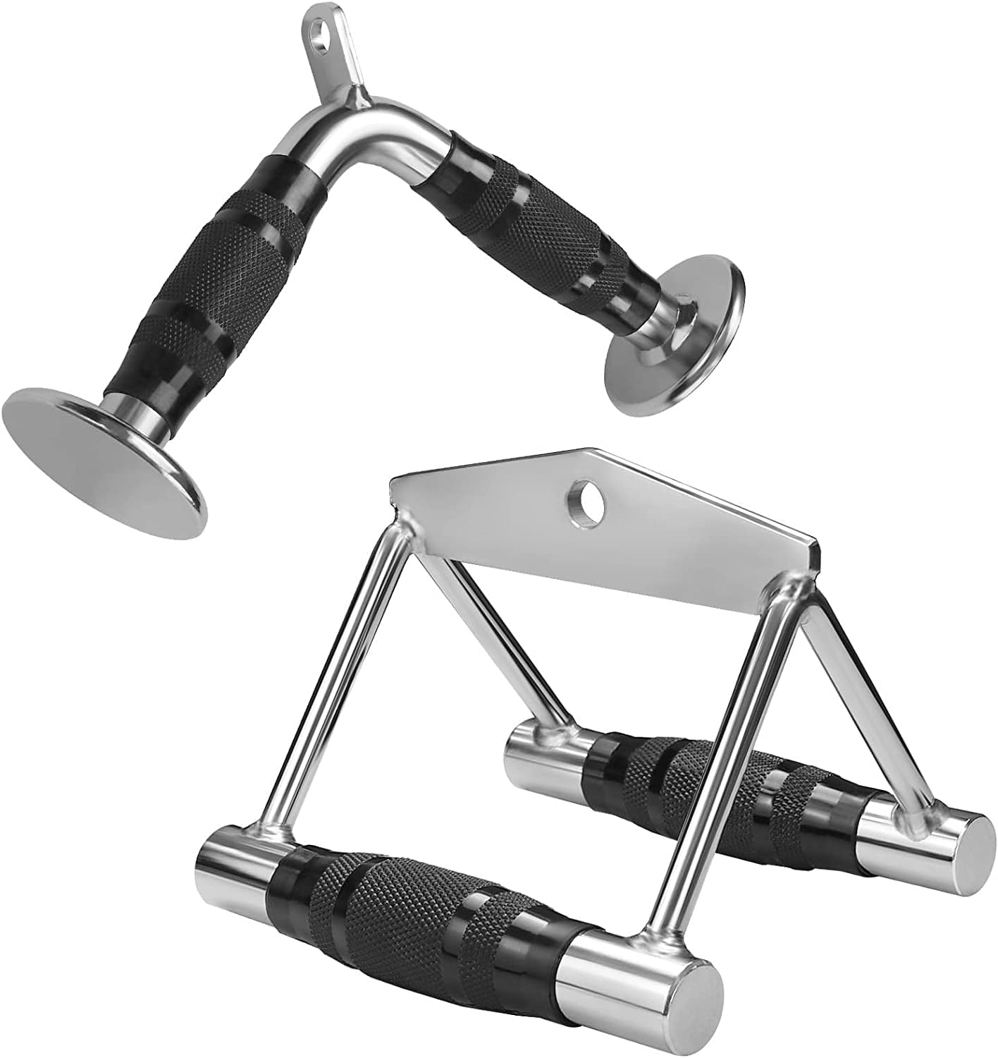 A2ZCARE Cable Machine Accessories for Weight Lifting, LAT Pull down Attachment V Handle, V-Shaped Bar, Tricep Rope, Rotating Straight Bar