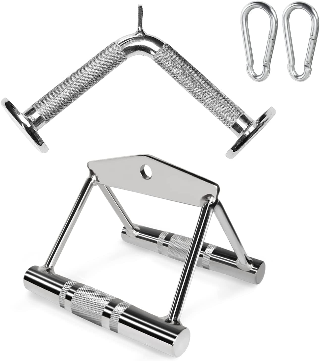 A2ZCARE Combo Tricep Press down Cable Attachment | Multi-Option: Double D Handle, V-Shaped Bar, Tricep Rope, Rotating Straight Bar