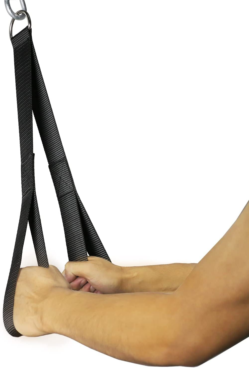 Tricep Rope 27 & 35 Inches 2 Colors Fitness Attachment Cable Machine Pulldown Heavy Duty Coated Nylon Rope with Solid Rubber Ends