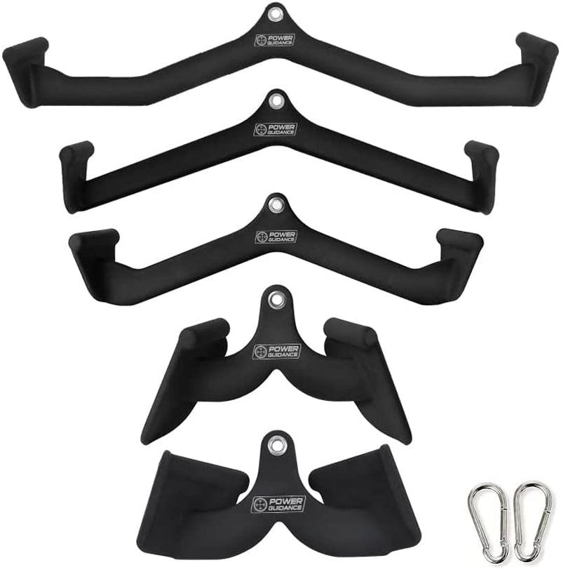 POWER GUIDANCE LAT Pulldown Attachments, Pull down Bar with Ergonomic Handle, Cable Machine Attachments for More Effective and Less Fatigued Grip