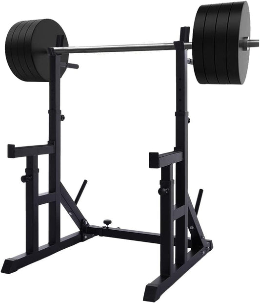 Adjustable Squat Rack Stand - Multi-Function Barbell Rack Weight Lifting Gym Dumbbell Racks Home Gym Bench Press Rack Dumbbell Racks Stands 600Lbs