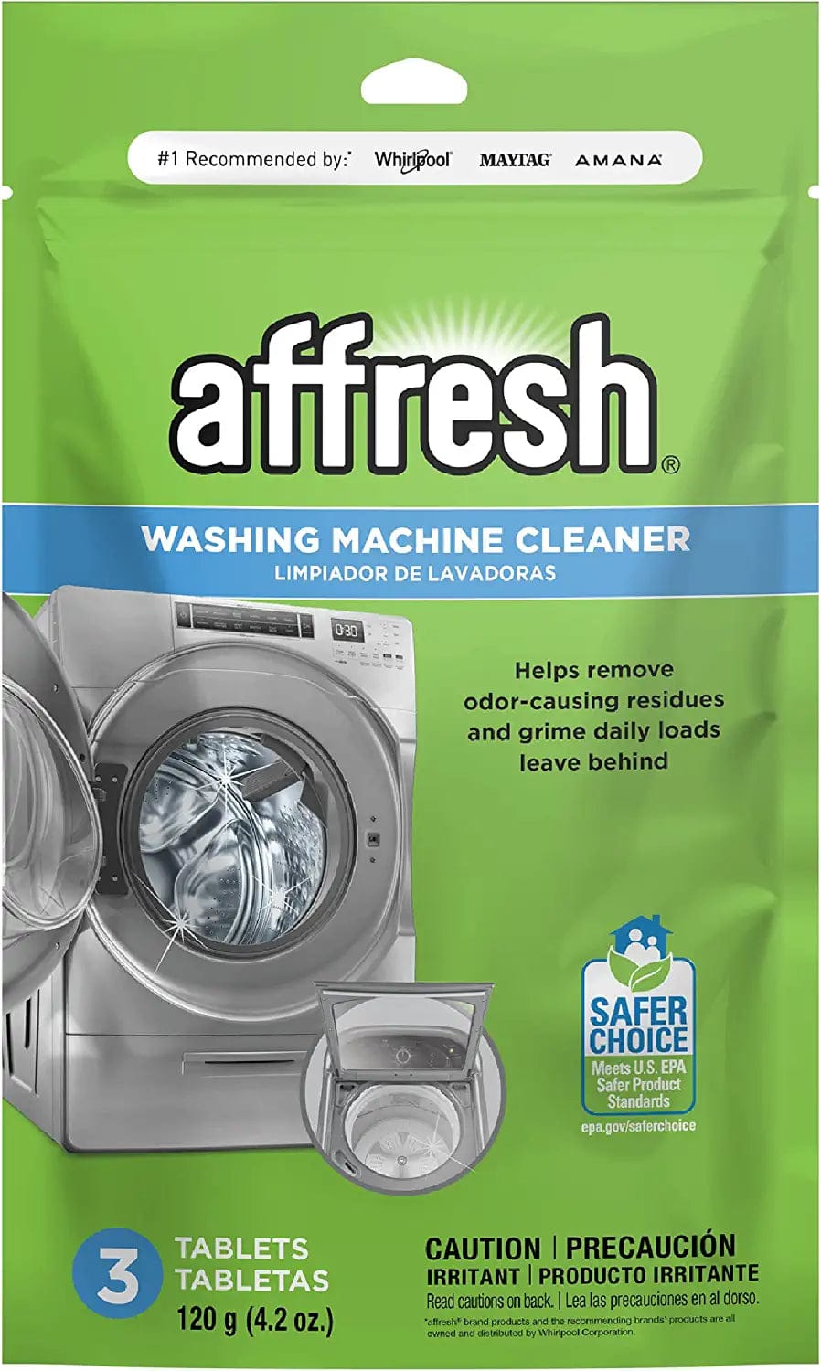 Affresh Washing Machine Cleaner, Cleans Front Load and Top Load Washers, Including HE, 6 Tablets