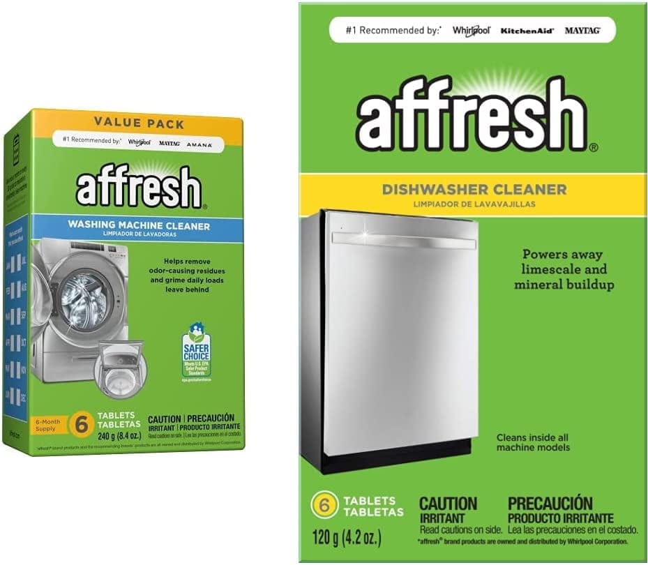 Affresh Washing Machine Cleaner, Cleans Front Load and Top Load Washers, Including HE, 6 Tablets