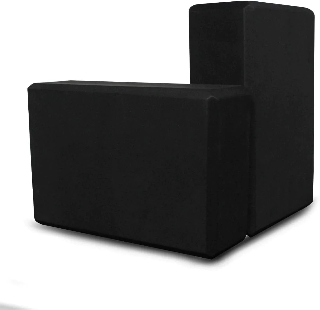 AIPRODA Yoga Block Set of 2, High Density Eco Friendly EVA Foam Brick, Solid/Dual Color Yoga Blocks, Provides Stability Balance for Improve Strength and Deepen Pose Yoga Pilates Props (Black)