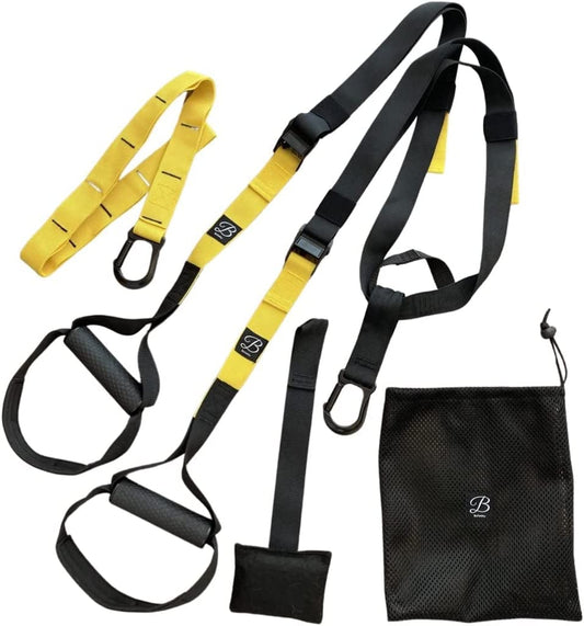 All-In-One Suspension Training Kit by BELLADDY INC – Lightweight, Portable, Versatile, Full Body Workouts, All Levels, Fitness, Home Gym, Door Anchor