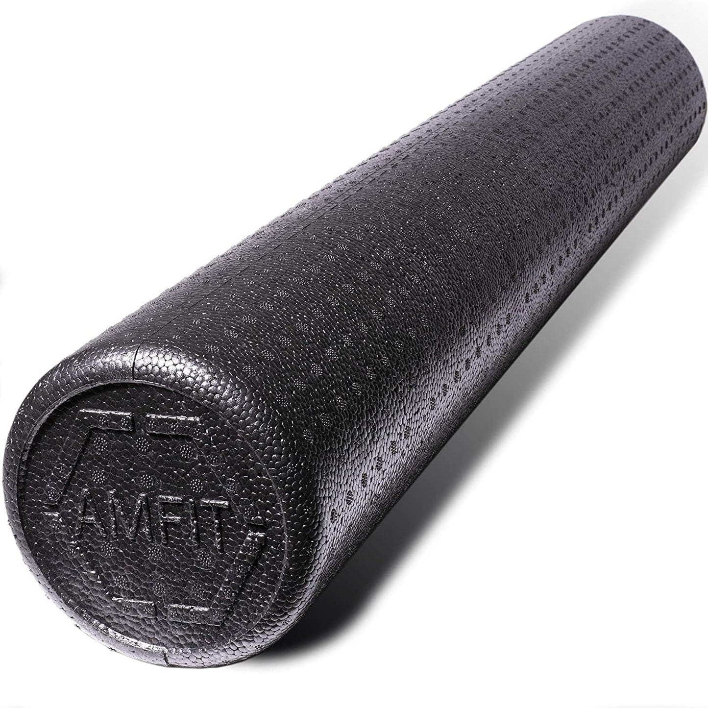 Amfit Foam Roller, High Density Foam Rollers for Muscles, Deep Tissue Massage, Back Pain, Yoga, Trigger Point, Self-Myofascial Release, Physical Therapy & Exercise, Muscle Roller (24 Inch, Black)