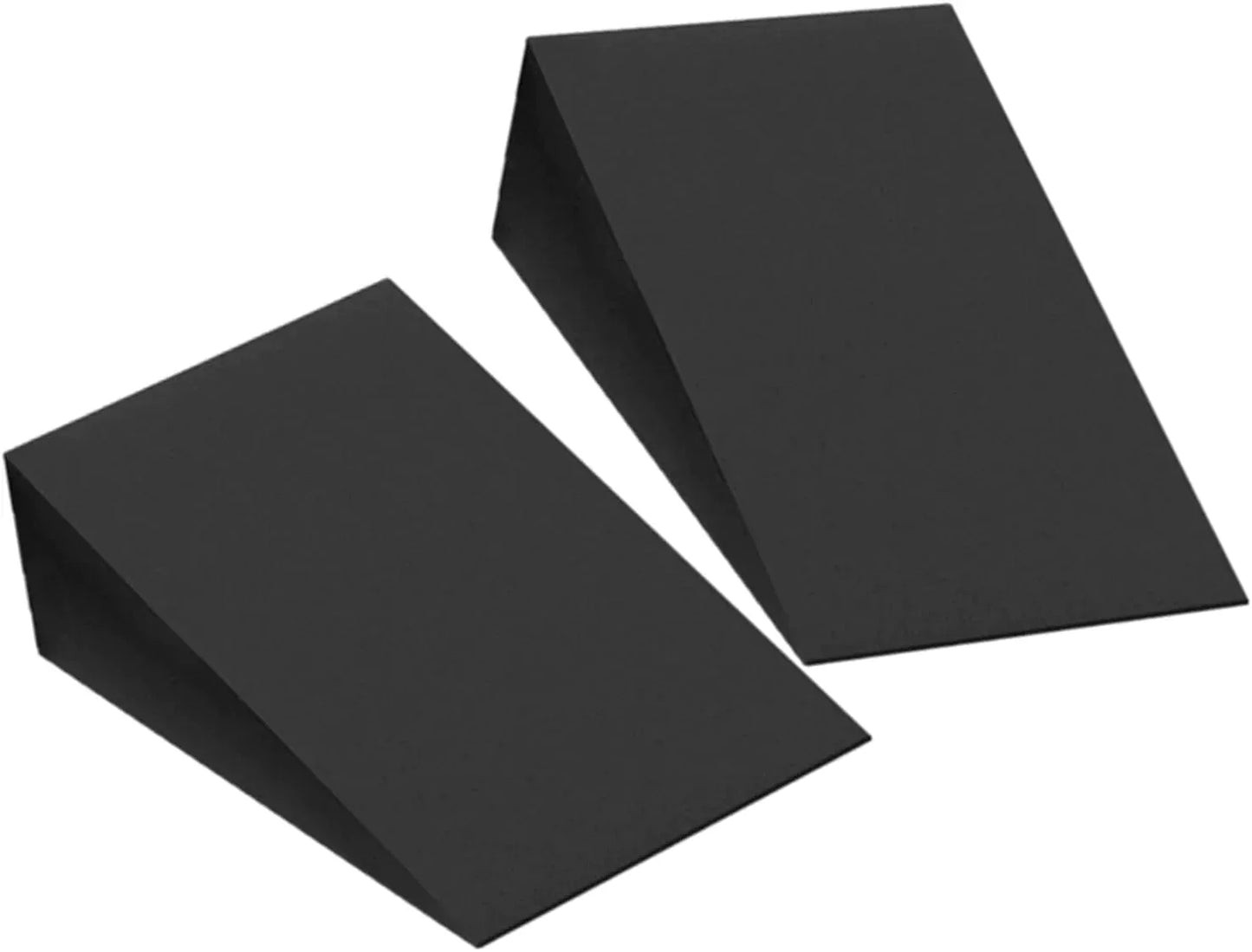 Annisport Yoga Foam Wedges, 2 Pack Slant Board Calf Stretching Squat Wedge Block Physical Therapy Wedges Heel Wedge for Squats－9X6X2 Inches, Black
