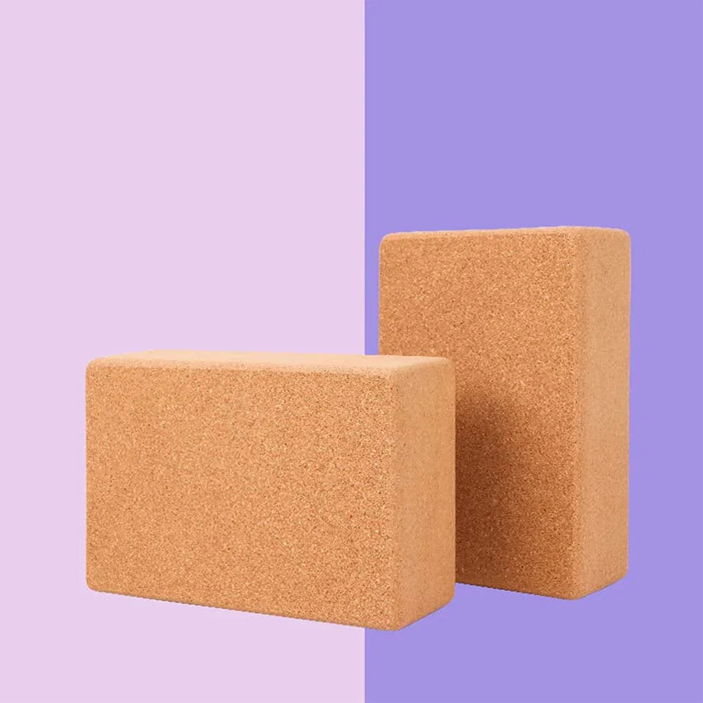 Annystore Cork Yoga Block 2 Pack 9"X6"X3" High Density EVA Foam Yoga EVA Foam Blocks Yoga Bricks to Support and Deepen Poses