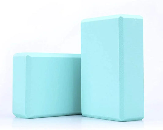 Annystore Yoga Blocks (Set of 2) 9" X 6" X 3" High Density EVA Foam Blocks,Provides Stability and Balance - Ideal for Exercise, Pilates, Workout, Fitness & Gym