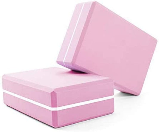 Asanas Yoga Block - Designer High Density EVA Foam Non-Slip Surface for Yoga, Pilates & Meditation